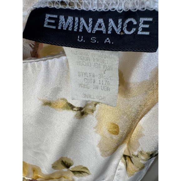 Y2K Vintage Floral Maxi Dress Spaghetti Strap Cinch Waist Bias Cut 00s-Small - Picture 5 of 6